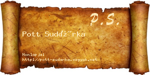 Pott Sudárka névjegykártya